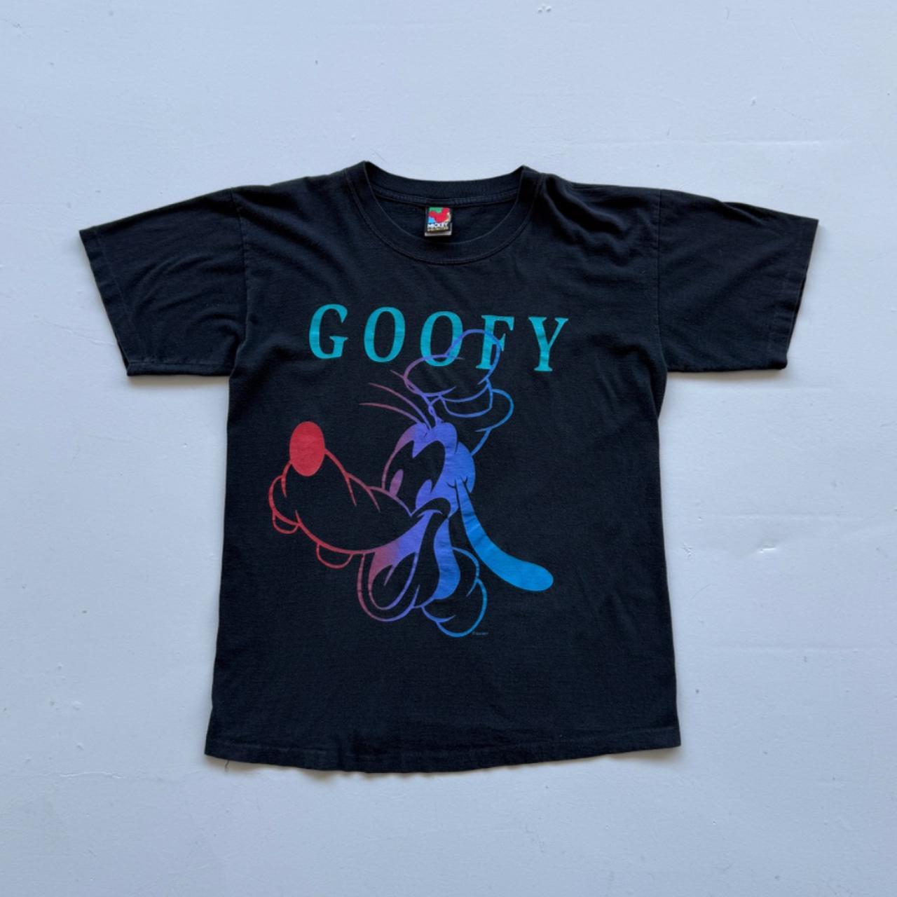 Black Goofy 90s Vintage Disney Graphic T-shirt - Large