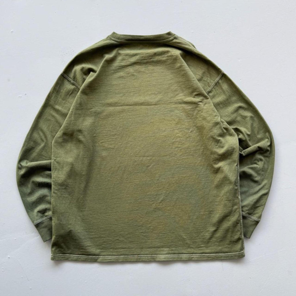 Green Overdyed Carhartt 90's Long Sleeve Vintage T-shirt - XXL