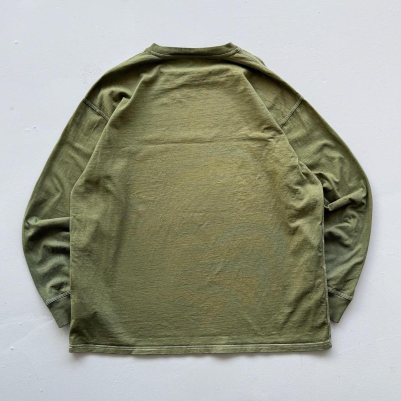 Green Overdyed Carhartt 90's Long Sleeve Vintage T-shirt - XXL
