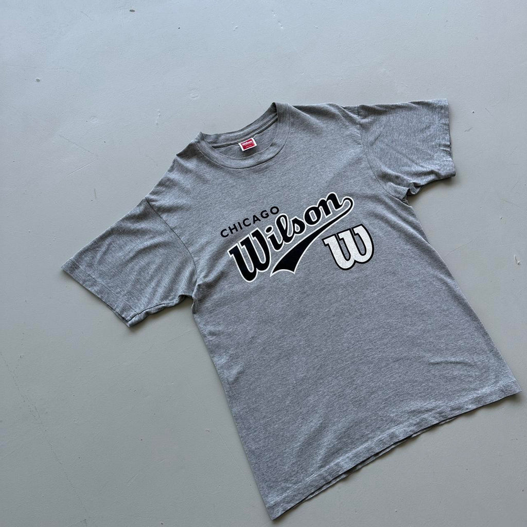 Grey Chicago Wilson 90s Vintage T-shirt - Large
