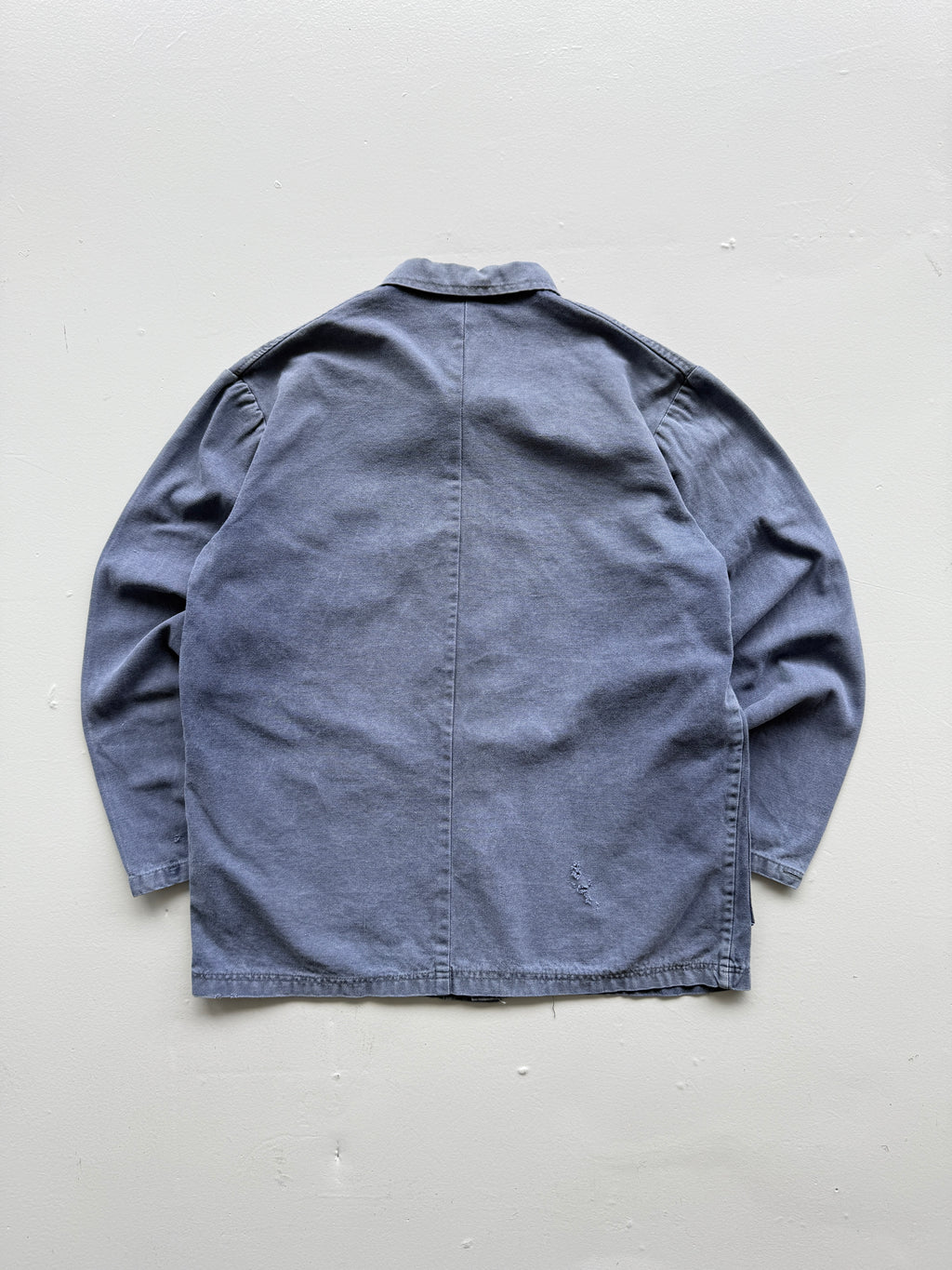 Faded Blue French Chore Jacket 80's Vintage Workwear CH216 - Medium