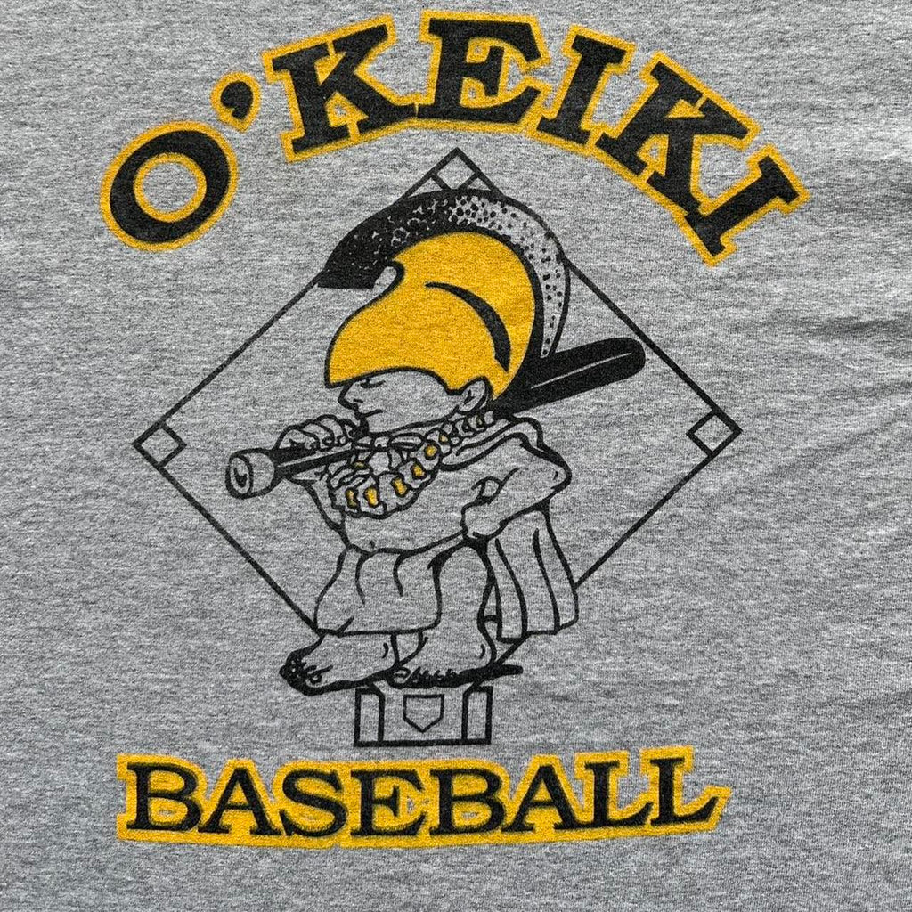Grey O'Keiki Baseball 00s Vintage T-shirt - Medium