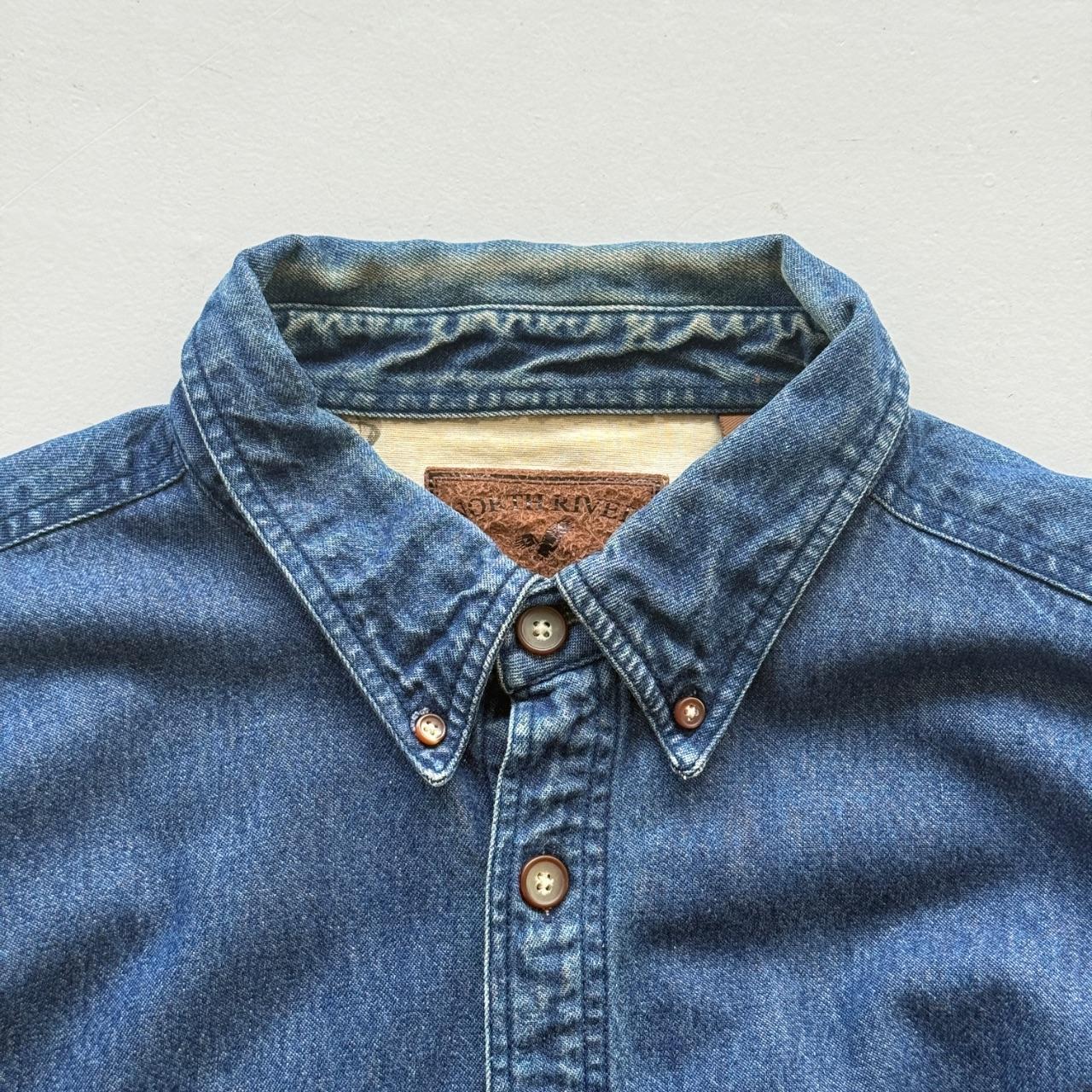 Blue North River 90’s Vintage Blanket Lined Denim Shirt - XL