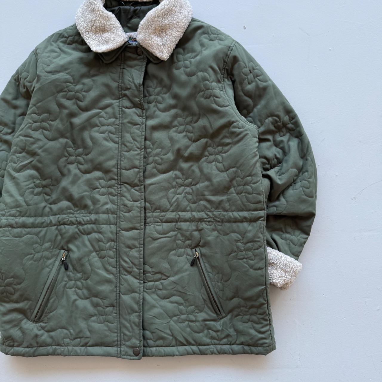 Green Northern Reflections 00’s Vintage Quilted Puffer - Large