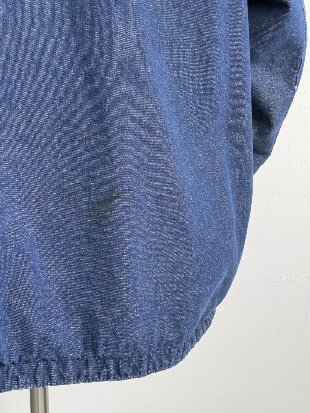 Blue Flannel Lined Denim 70's Vintage Chore Jacket - 2XL