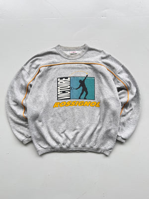 Rossignol Sportline Victoire Tennis 90's Vintage Sweatshirt - Large Boxy