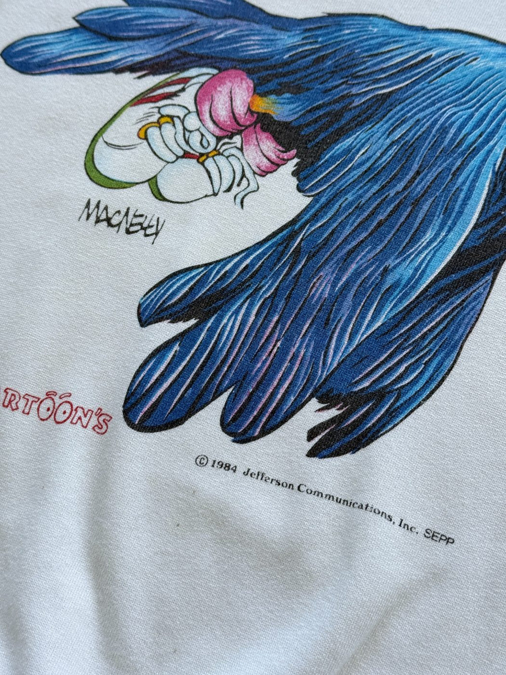 Cartoon's French Bird 80's Vintage Sweatshirt - Large