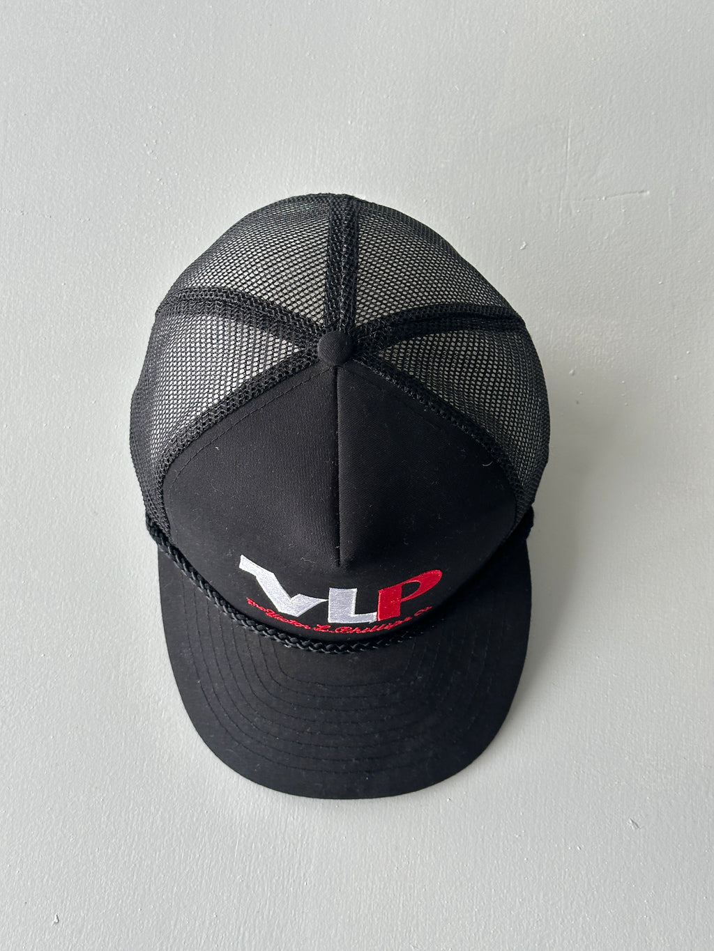 Black VLP Victor L. Phillips Co. 90's Vintage Mesh SnapBack Trucker Cap