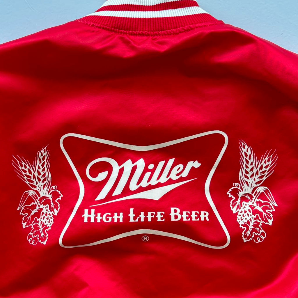 Miller Lite Beer 80’s Red Vintage Varisty Jacket - Small