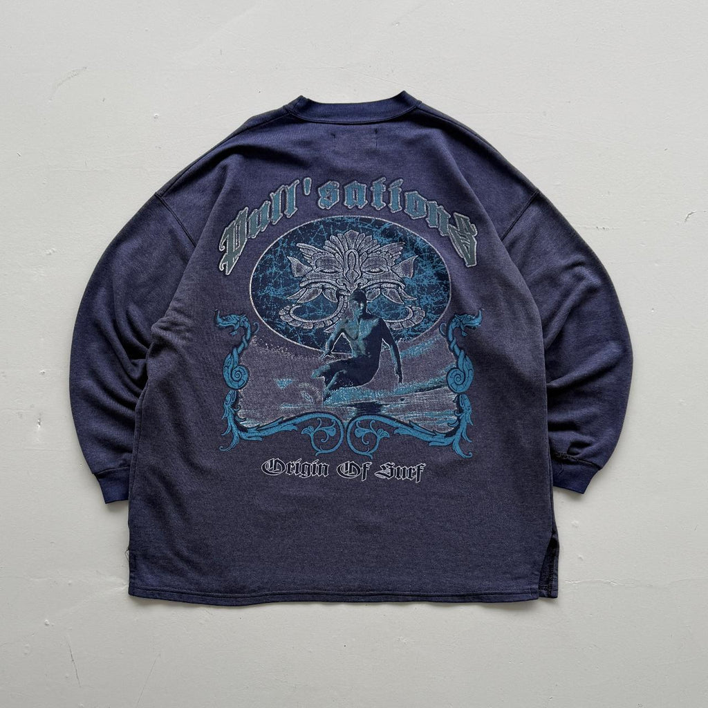 Blue Origin of Surf 90’s Vintage Surfer Graphic Sweatshirt - XL