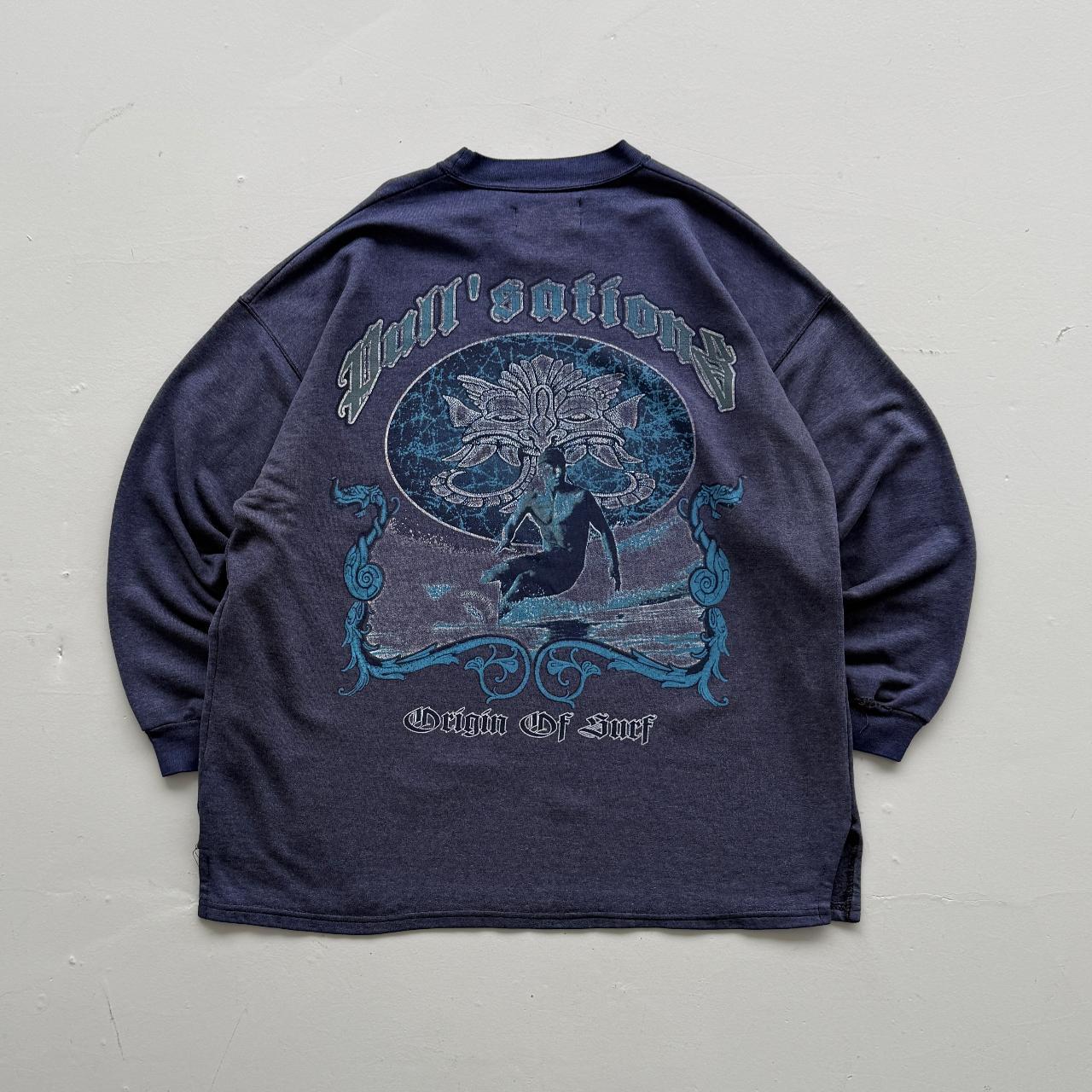 Blue Origin of Surf 90’s Vintage Surfer Graphic Sweatshirt - XL