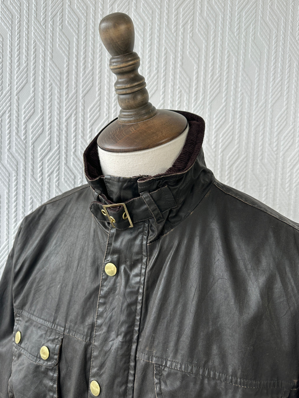 Brown Black Vintage Utility Field Jacket These Glory Days - Womens 12/14
