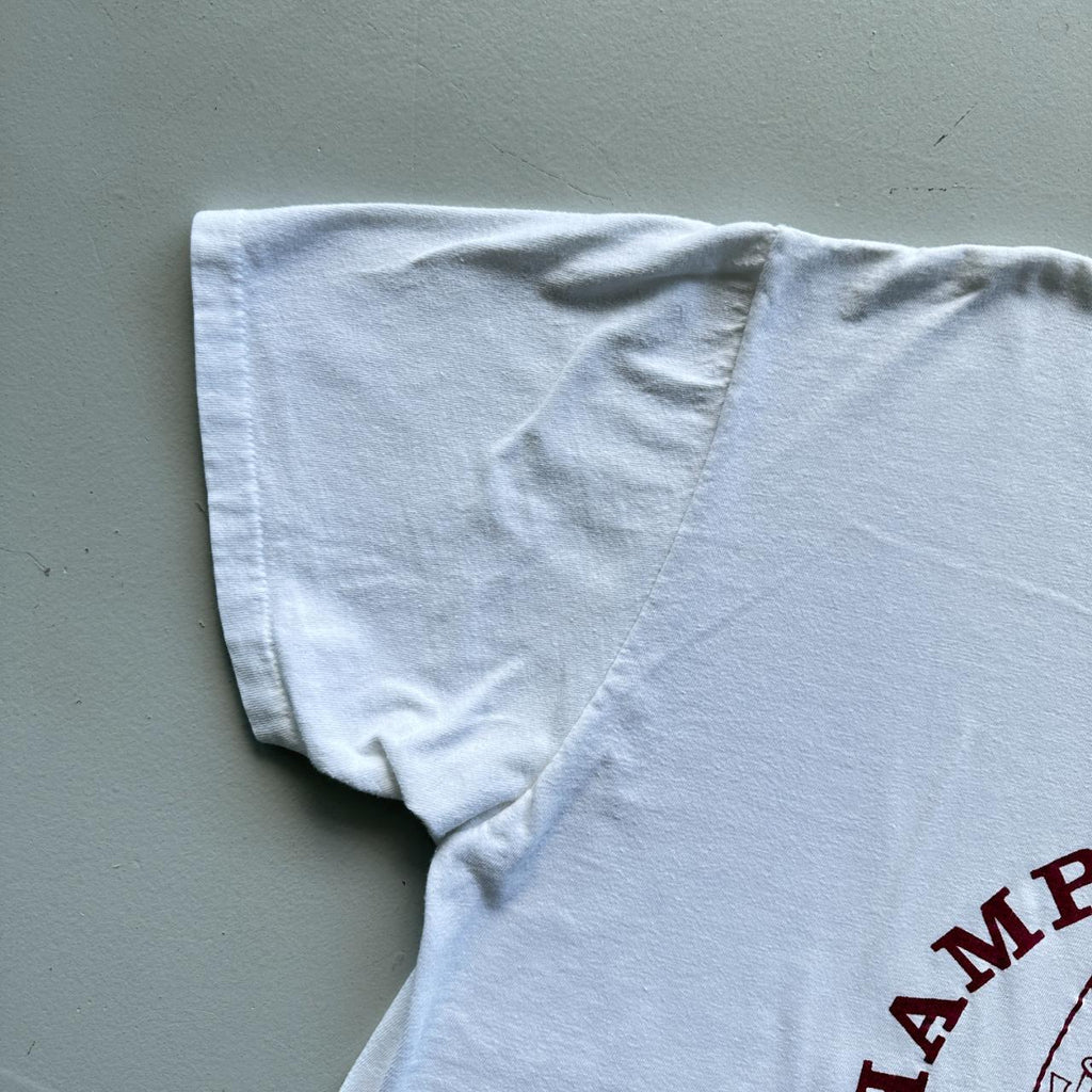 White Sydeny College 90s Vintage T-shirt - Boxy Large