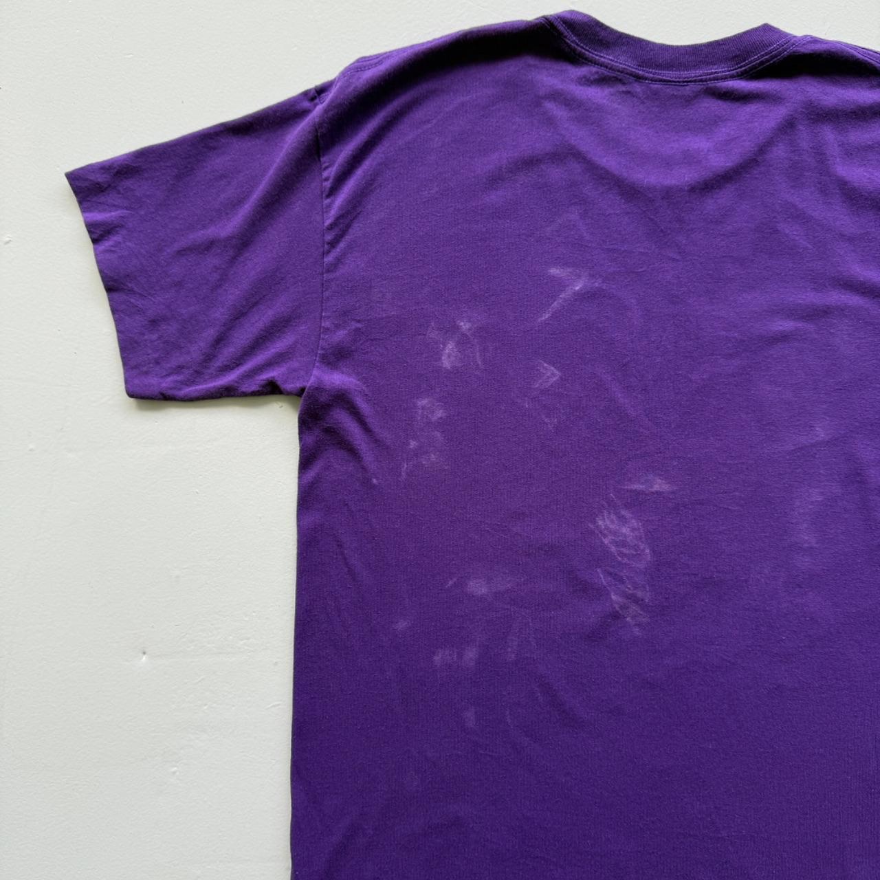 Purple Halloween 90s Slogan Vintage T-shirt - XL