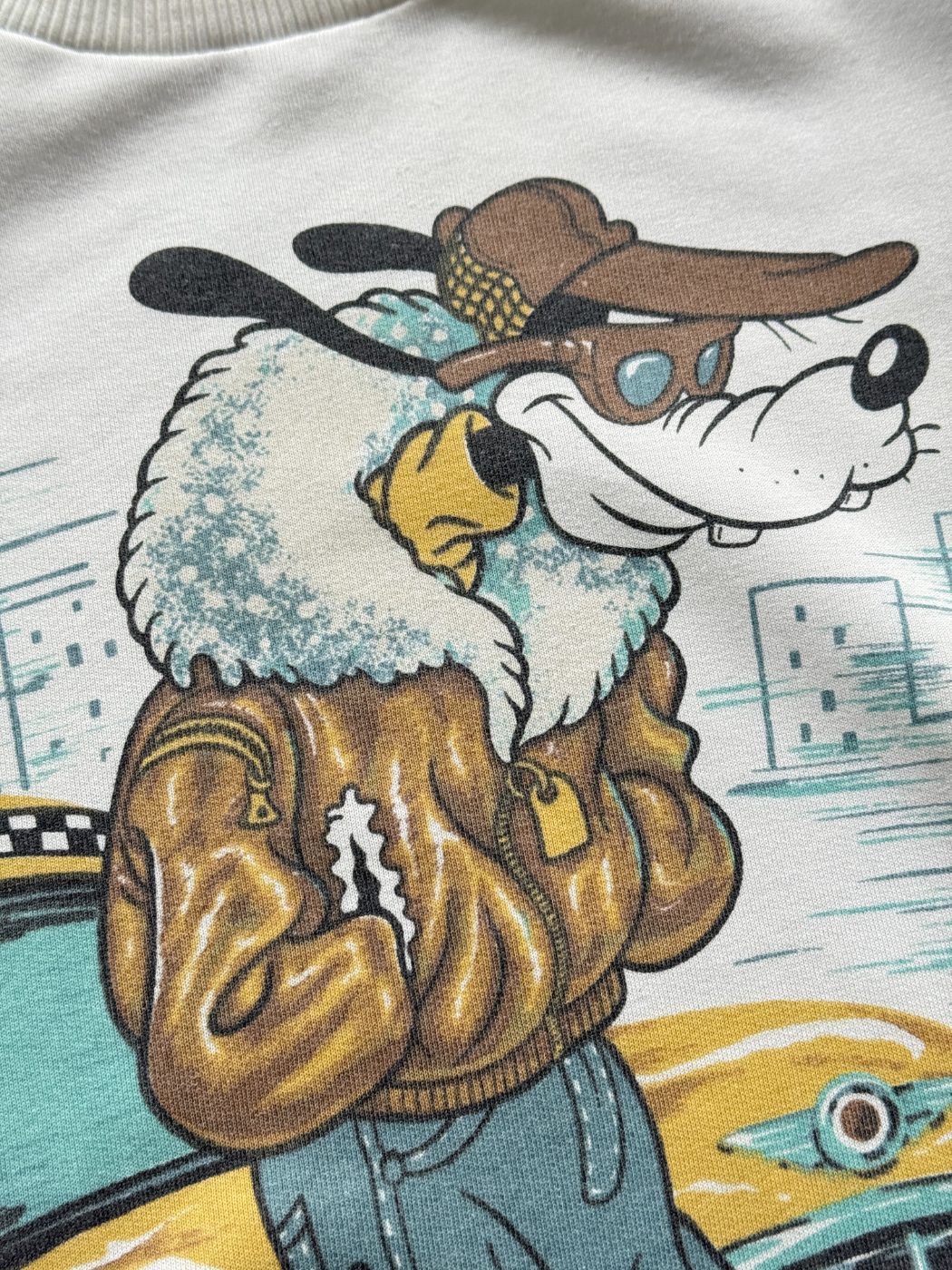 Disney Goofy Taxi Driver 90's Vintage Sweatshirt - Medium
