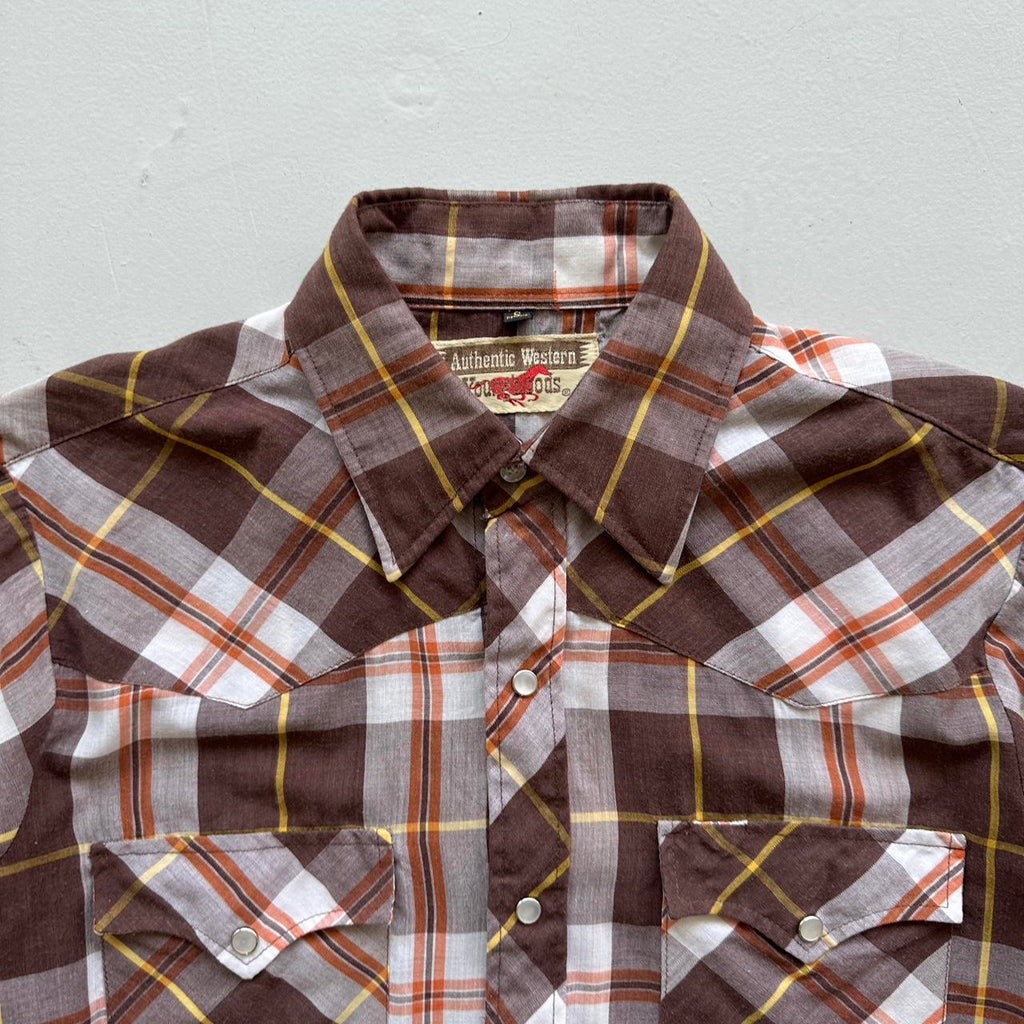 Brown Western Women’s Vintage Shirt - Small