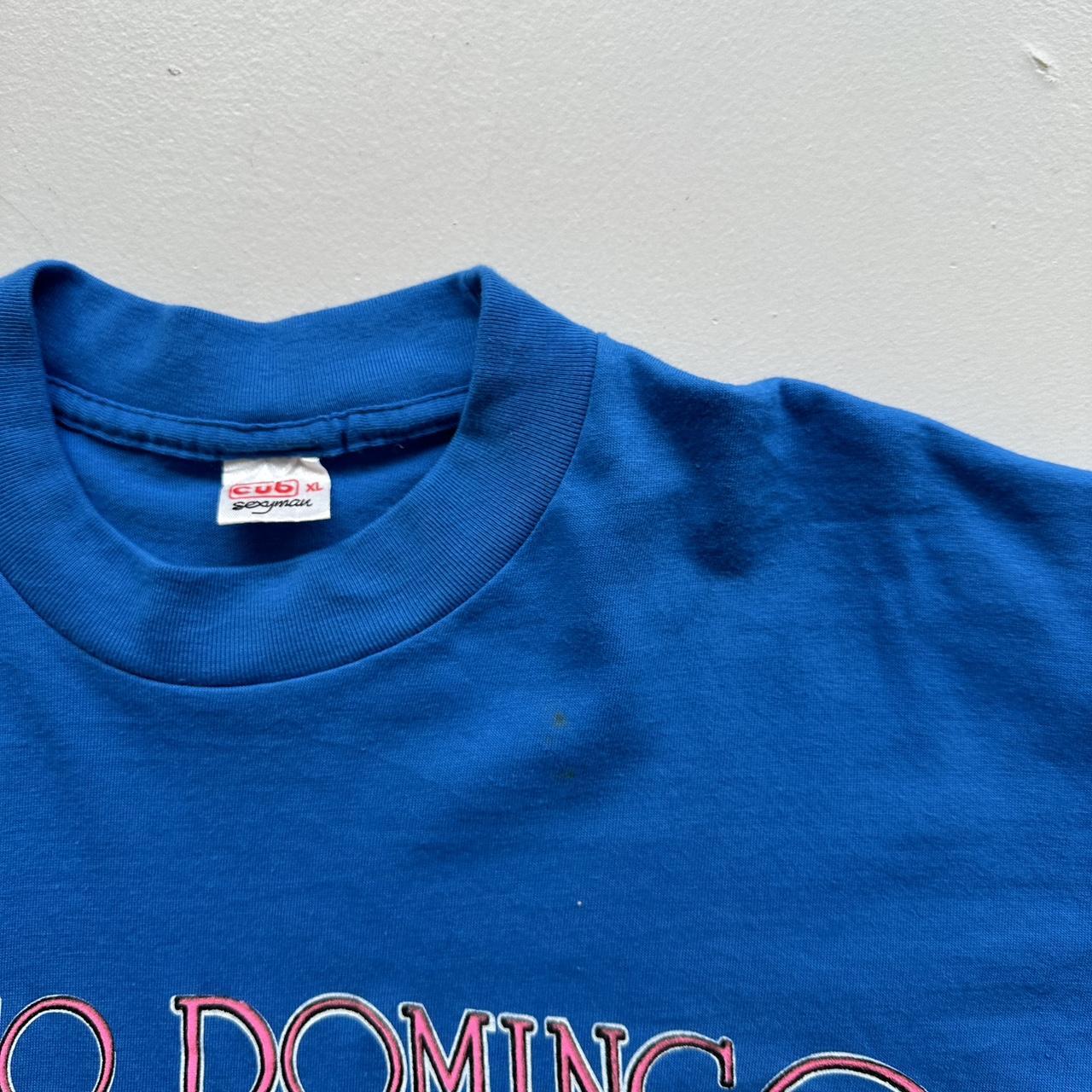 Blue Santa Domingo Paradise 90s Vintage T-shirt - Medium