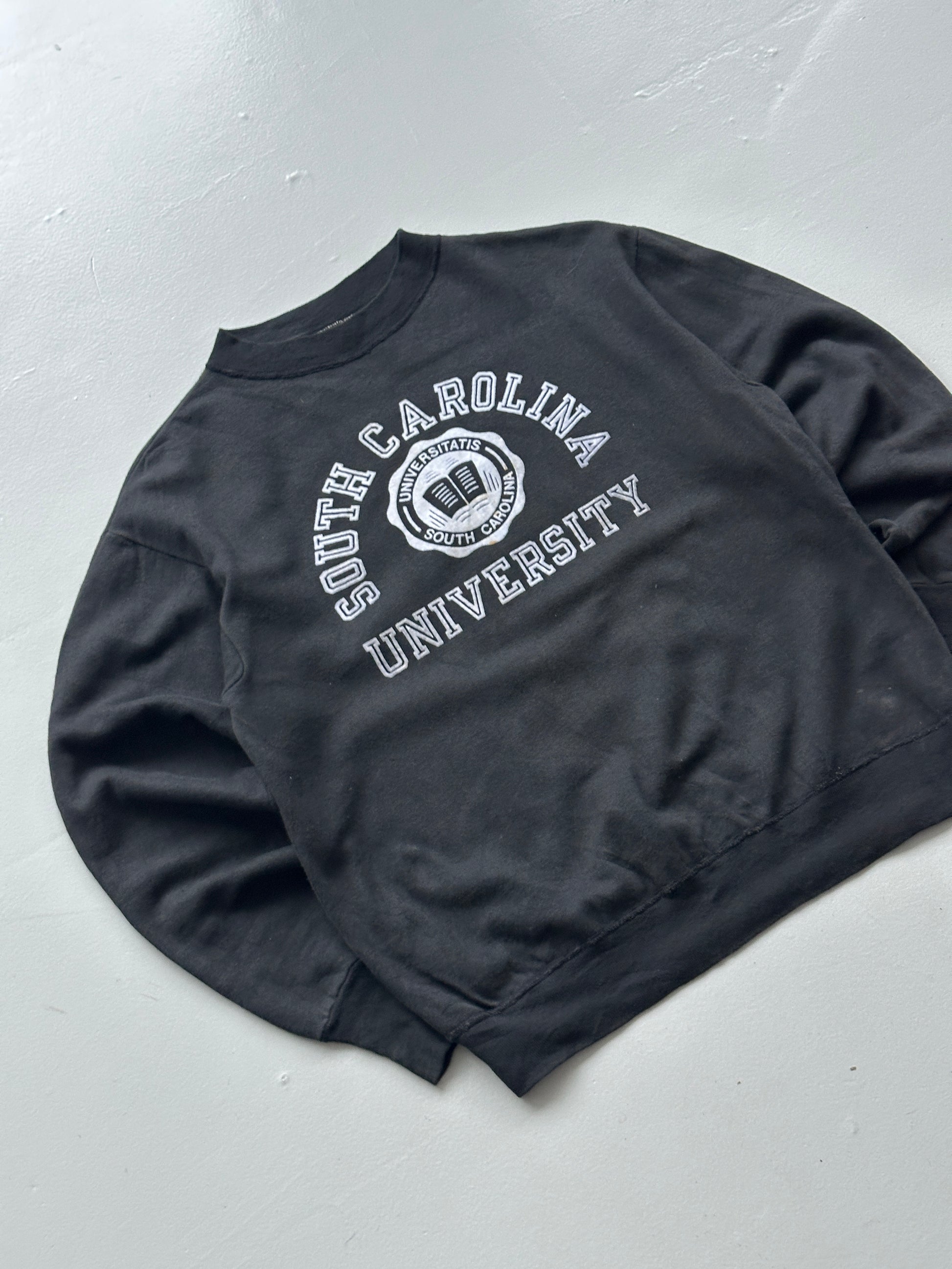 Black South Carolina University 60's/70's Vintage Sweatshirt - XS/Small