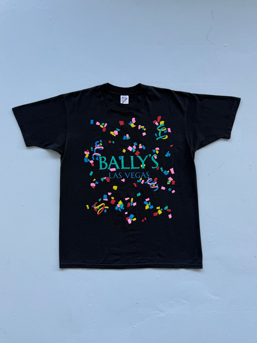 Black Bally's Las Vegas Casino 90's Vintage Single Stitch T-Shirt - Large