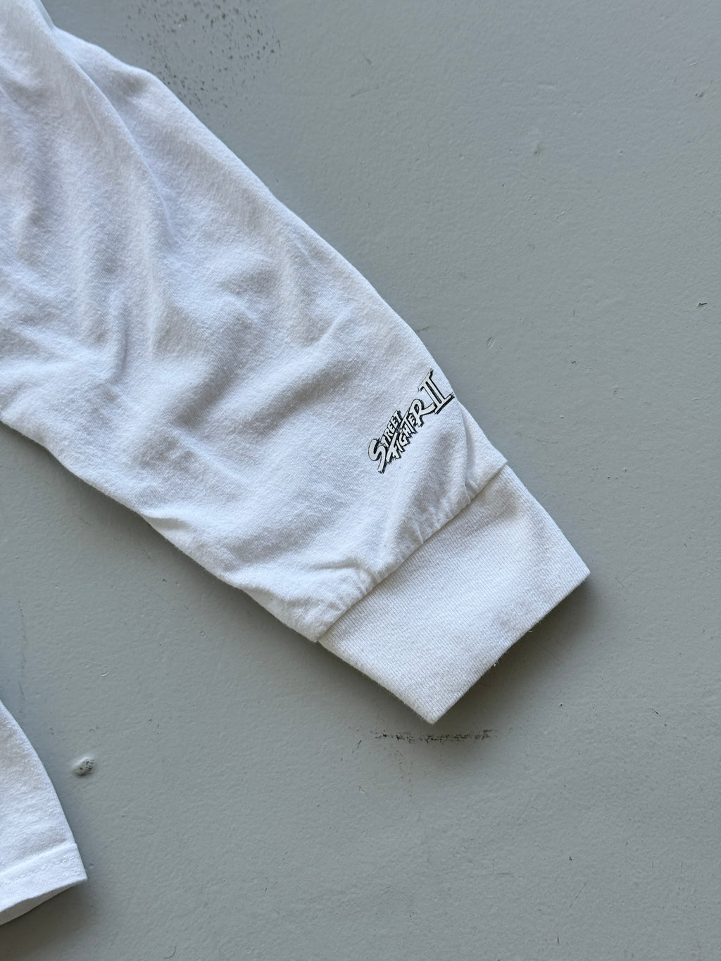 White HUF Skateboarding x Street Fighter Vintage Long Sleeve T-Shirt - Small