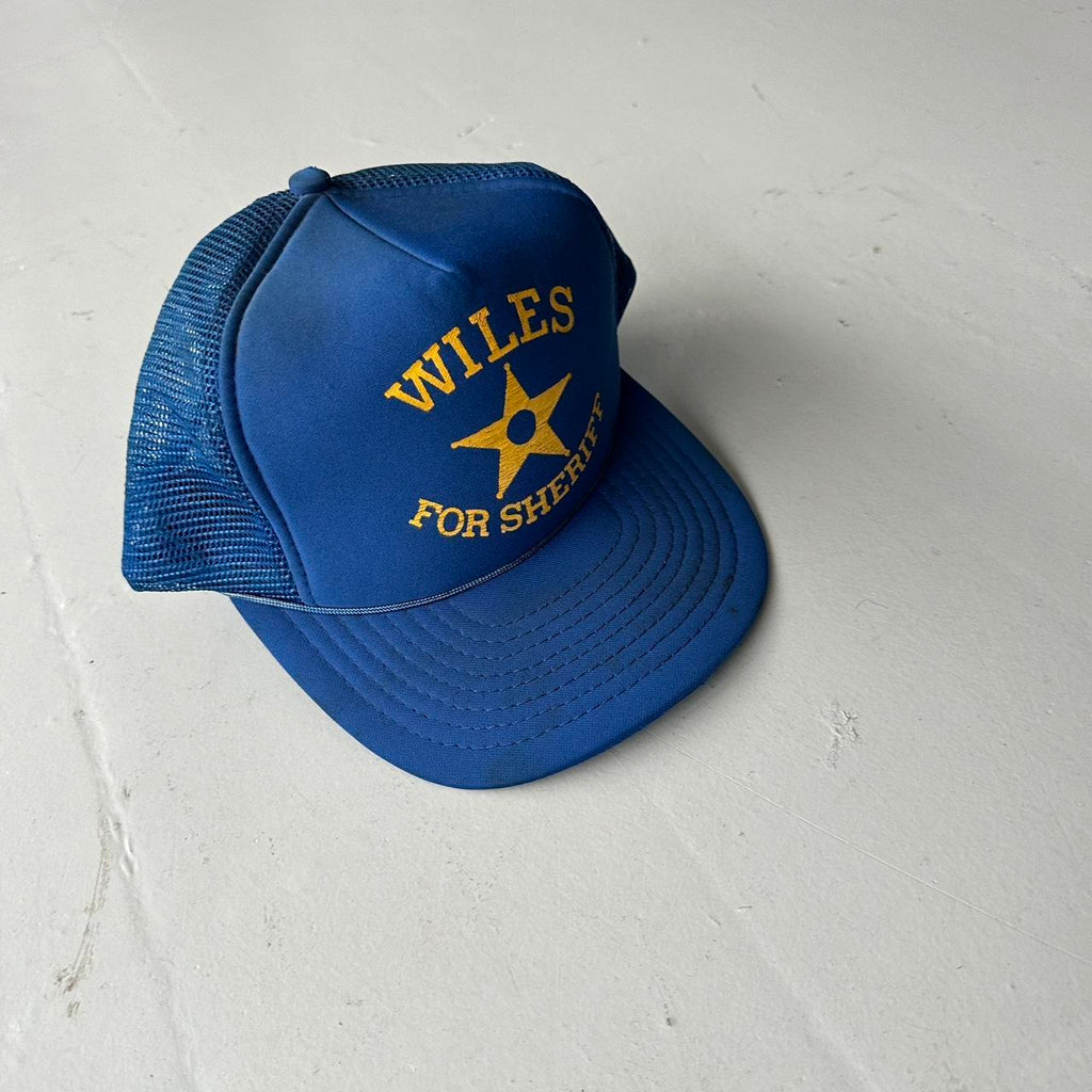 Blue Wiles Vintage Foam and Mesh SnapBack Trucker Cap