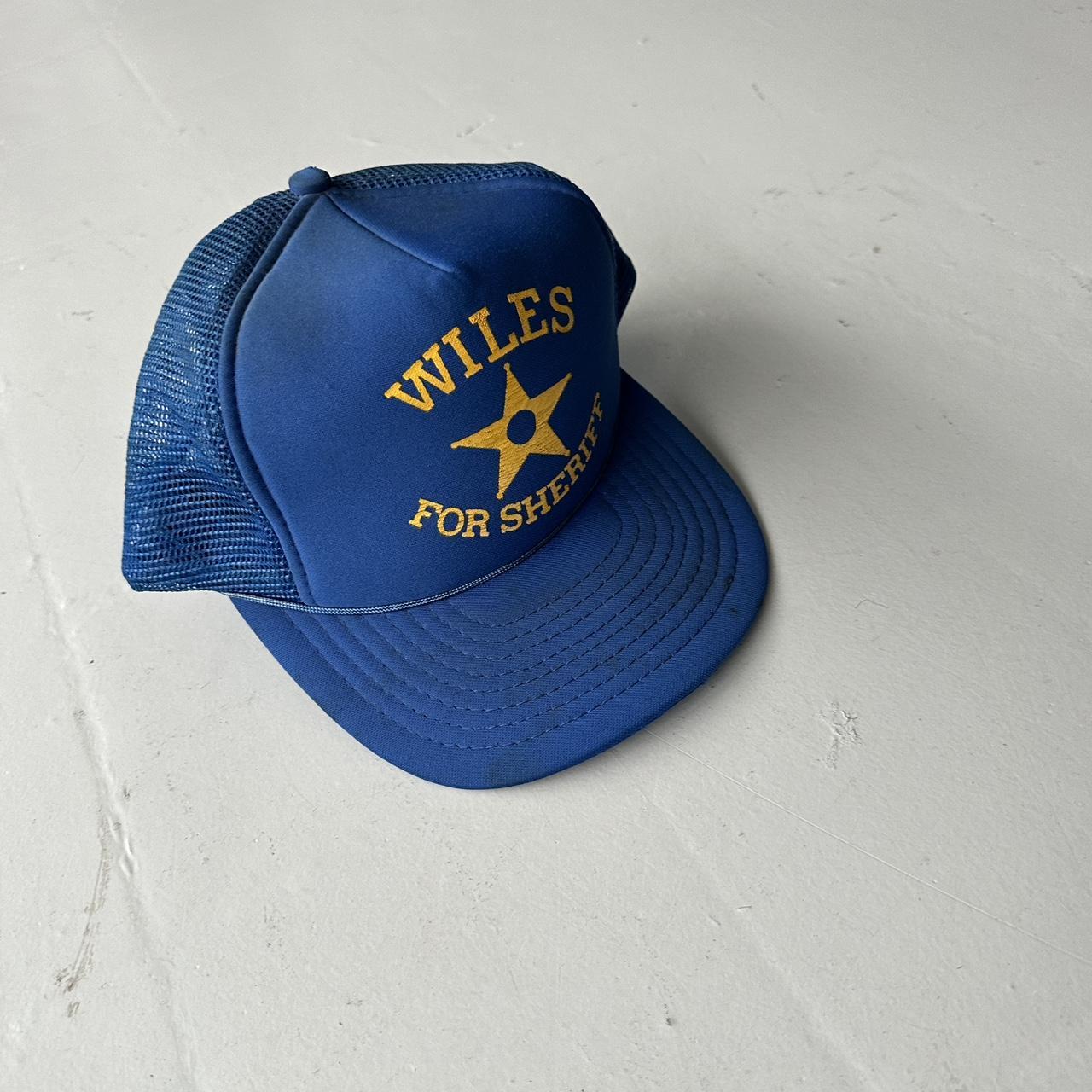 Blue Wiles Vintage Foam and Mesh SnapBack Trucker Cap