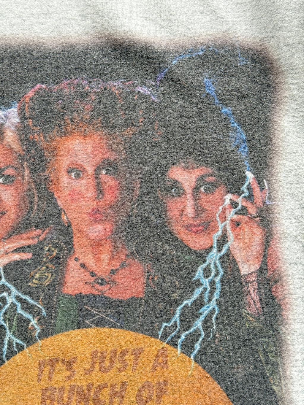 Grey Hocus Pocus 90's Vintage Movie Graphic Sweatshirt Jumper - XL