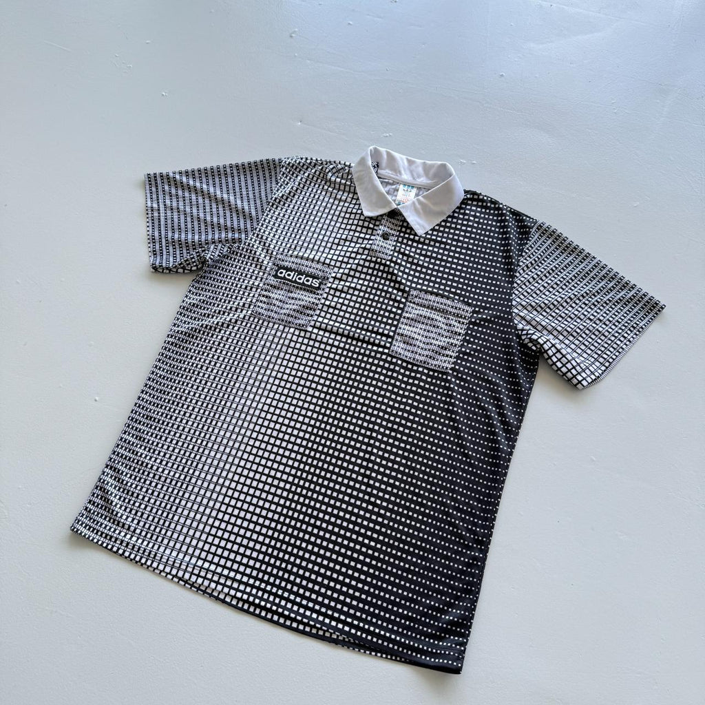 Grey Adidas 80's Vintage Football Shirt - Large