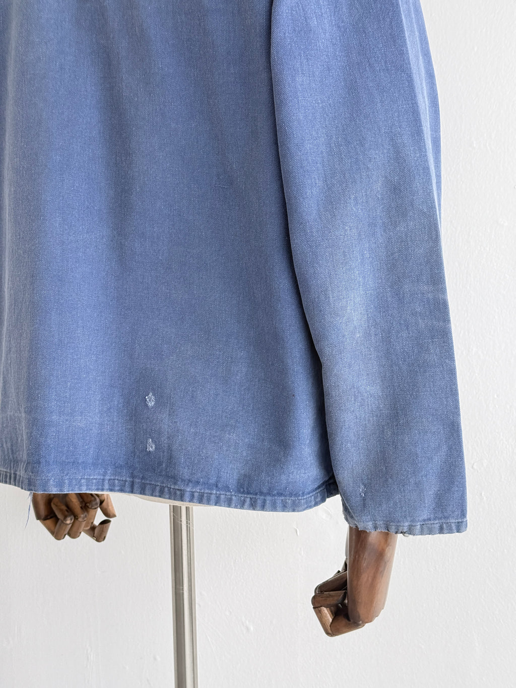 Faded Blue French 60s/70s Vintage Workwear Chore Jacket CH383 - Small