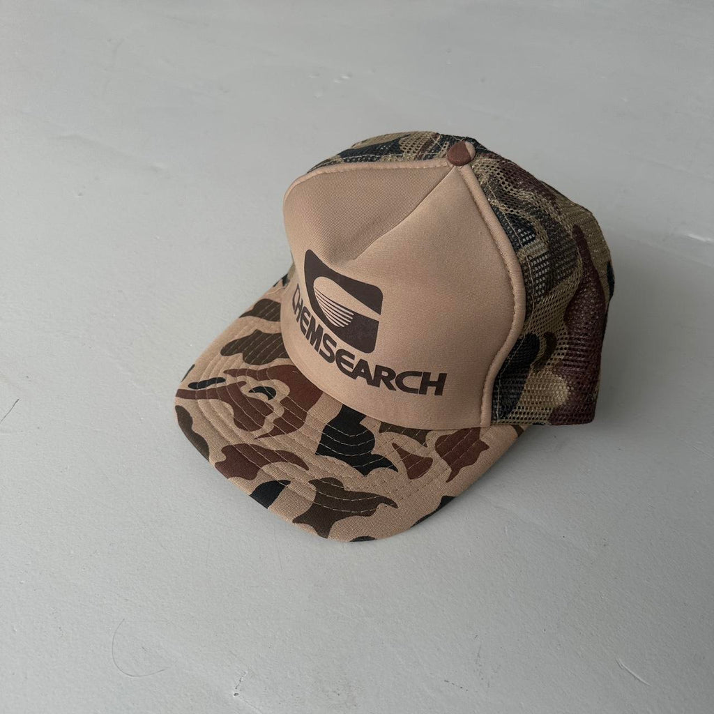 Camo Chemsearch Mesh and Foam Trucker SnapBack Cap