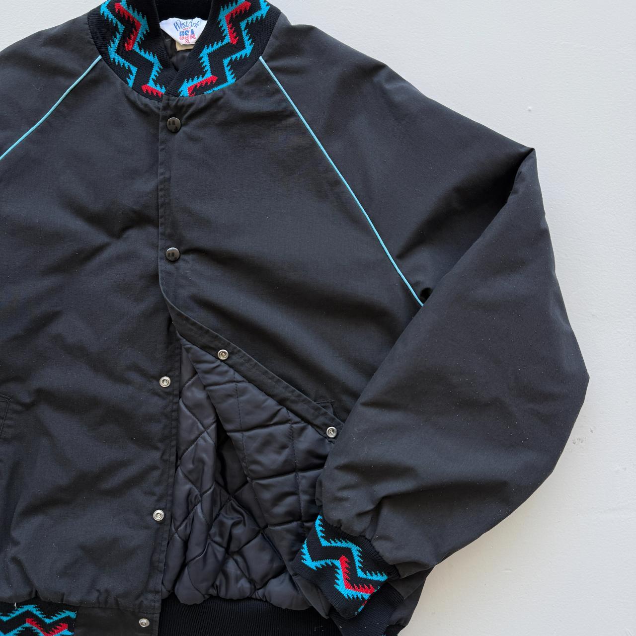 West Ark Patterned 90s Western Bomber Jacket - XL