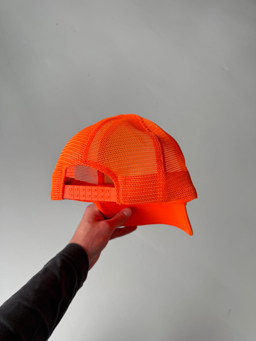 Orange Halter Seeds Vintage Foam and Mesh SnapBack Trucker Cap