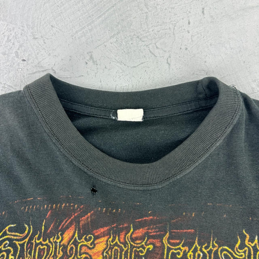 Cradle Of Filth Rare Get Thee Behind Me Satan 90s Metal Band T-shirt - Large