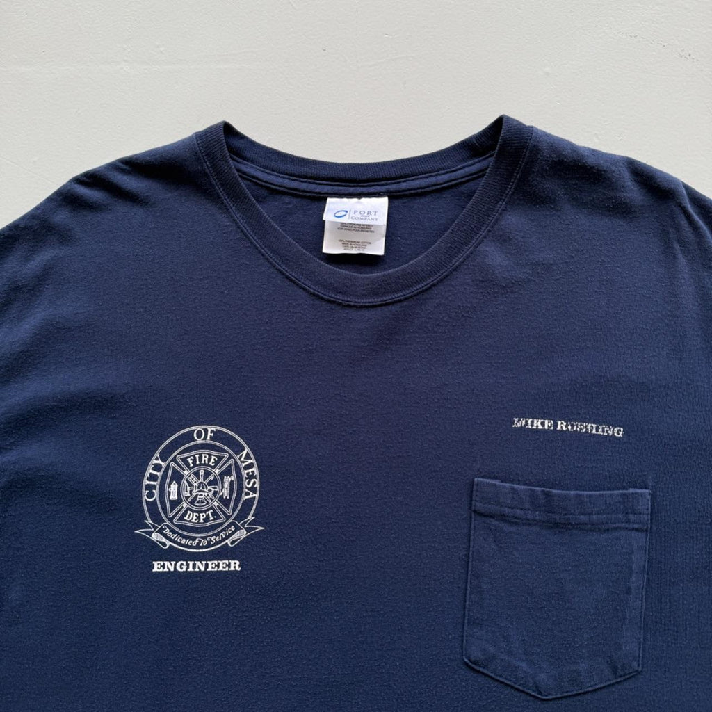 Navy Blue Mesa Fire Dept. 00s Vintage Graphic T-Shirt - Medium