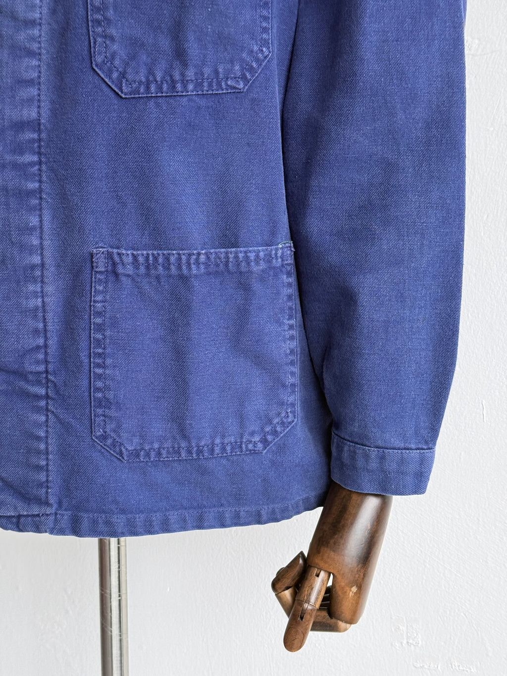Blue French Vintage Workwear Chore Jacket CH555 - Small