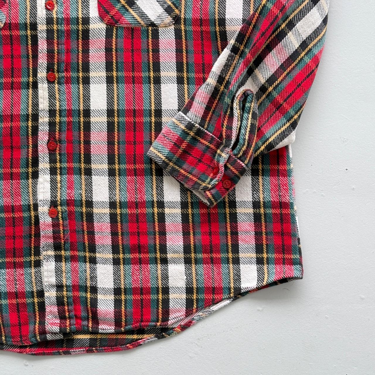 Tarten Checkered Long Sleeve 90s Vintage Flannel Shirt - XL