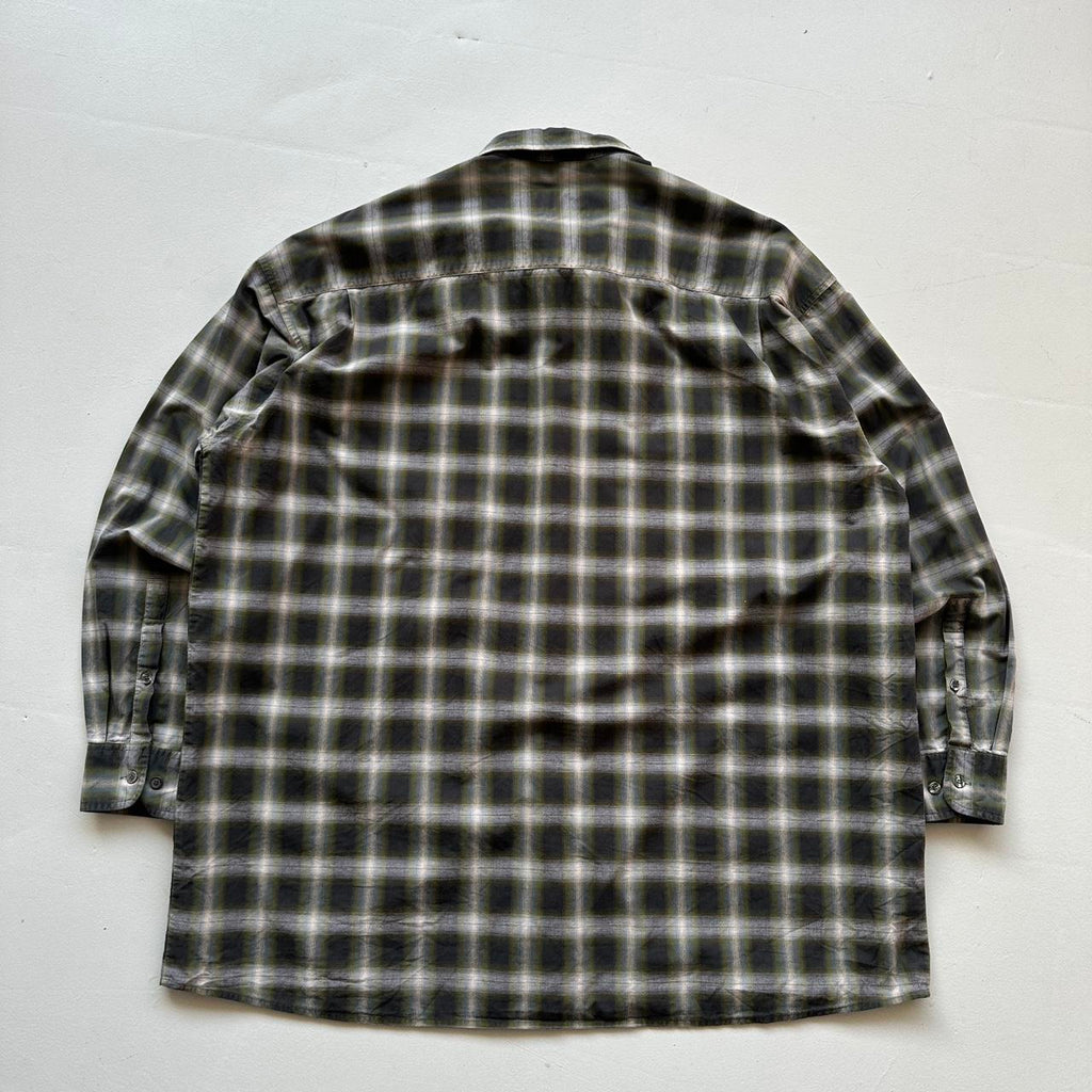 Khaki Green & Grey 90s Camel Vintage Shirt - 2XL