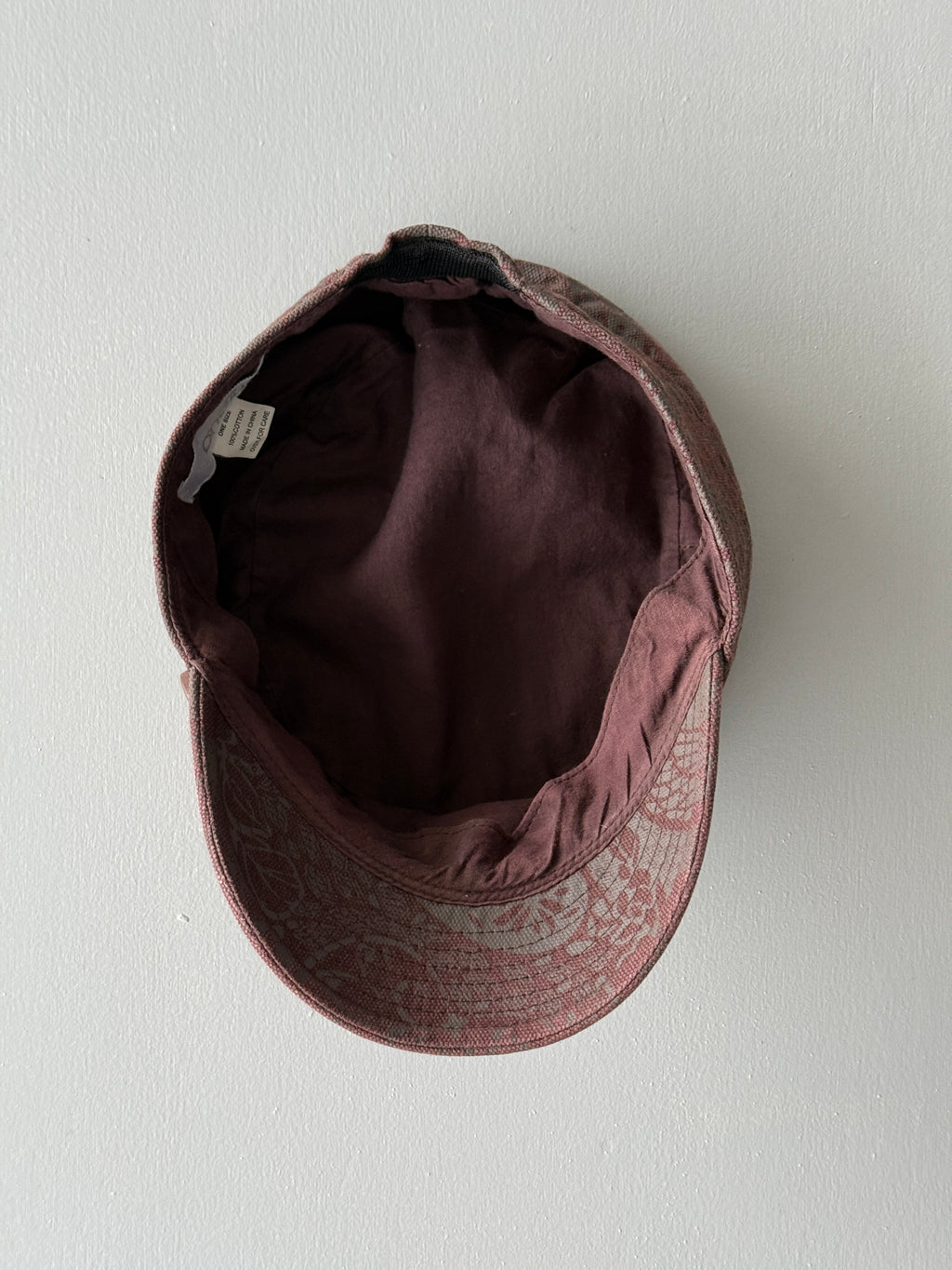 Brown O'neill Y2K Cadet Cap Military Style 00's Grunge Aesthetic