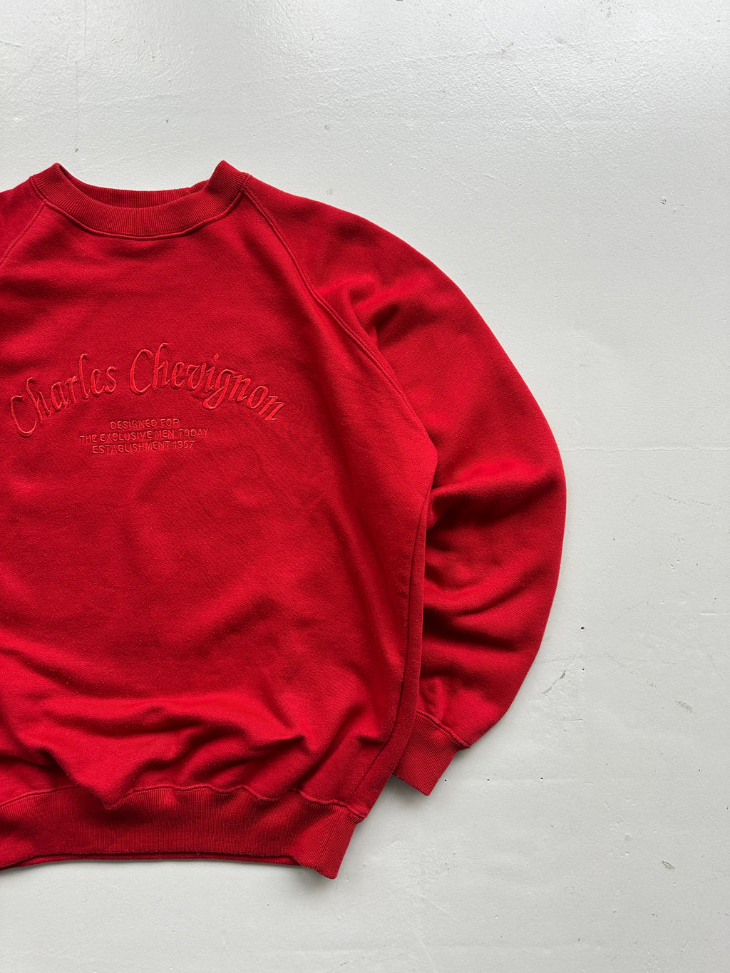 Red Chevignon Vintage Sweatshirt 90's Crewneck - Women's 8