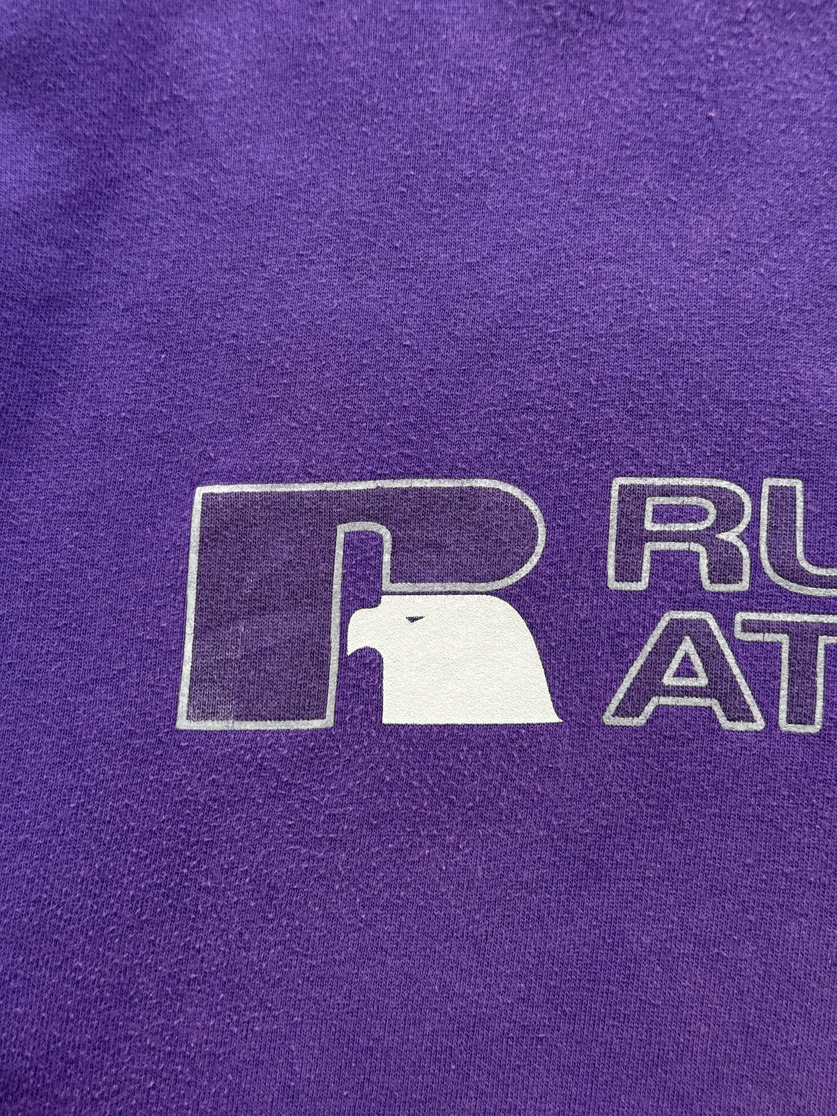 Russell Athletic Basic Sweat 90's Vintage Purple Sweatshirt - Medium