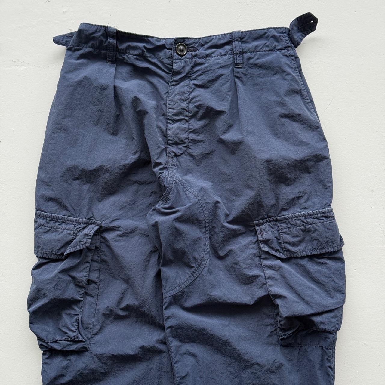 Navy Blue Kestin Luss Pant Modern Nylon Cargo Trousers - W28 x L29