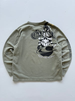 O'Neill Destroy All Obstacles Y2K Vintage Graphic Sweatshirt - Small