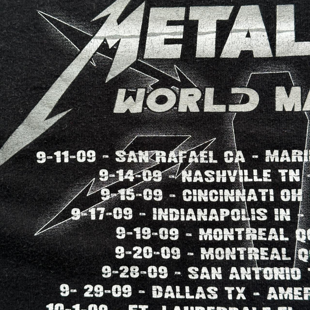 Black Metallica 2008/09 T-shirt - Medium