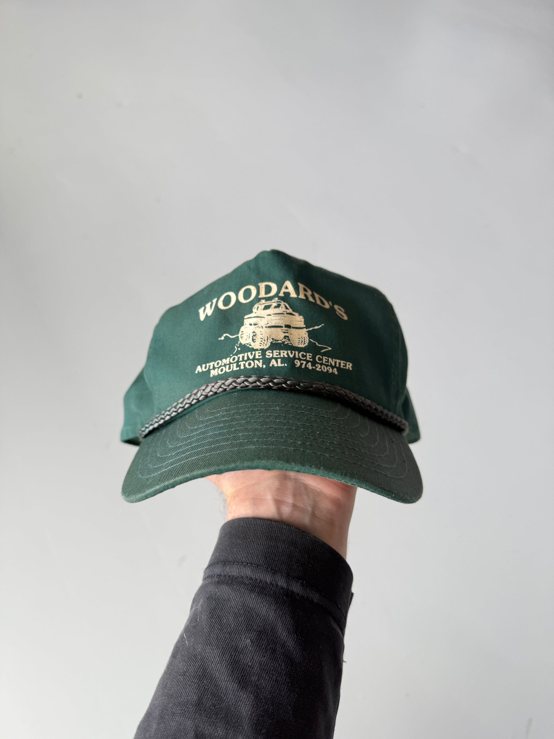 Green Woodards Vintage Cotton SnapBack Trucker Cap