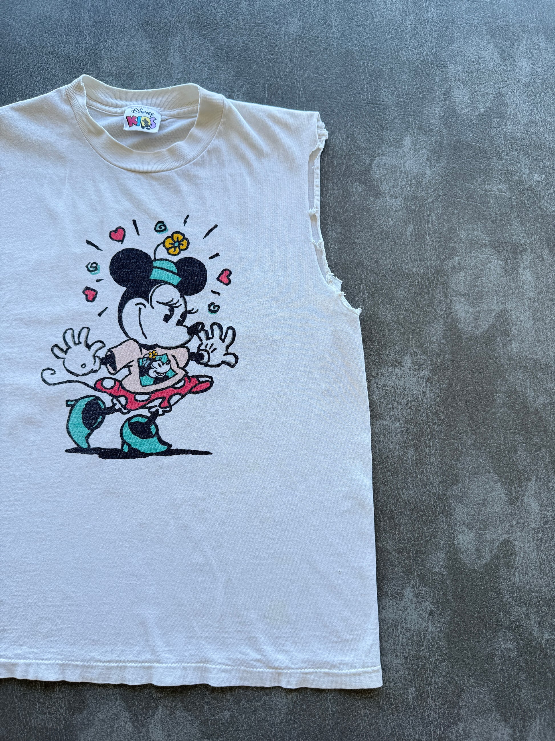 Minnie Mouse Walt Disney World 90's Vintage Cut-Off Graphic T-Shirt - Medium