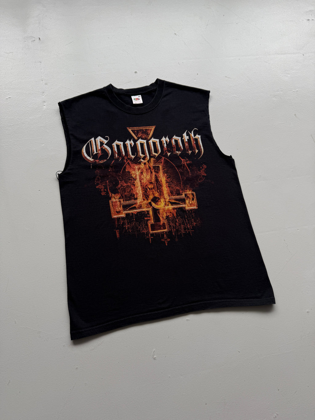 Black Gorgorath Black Mass 2008 Tour Graphic Cut-Off Vest - Medium