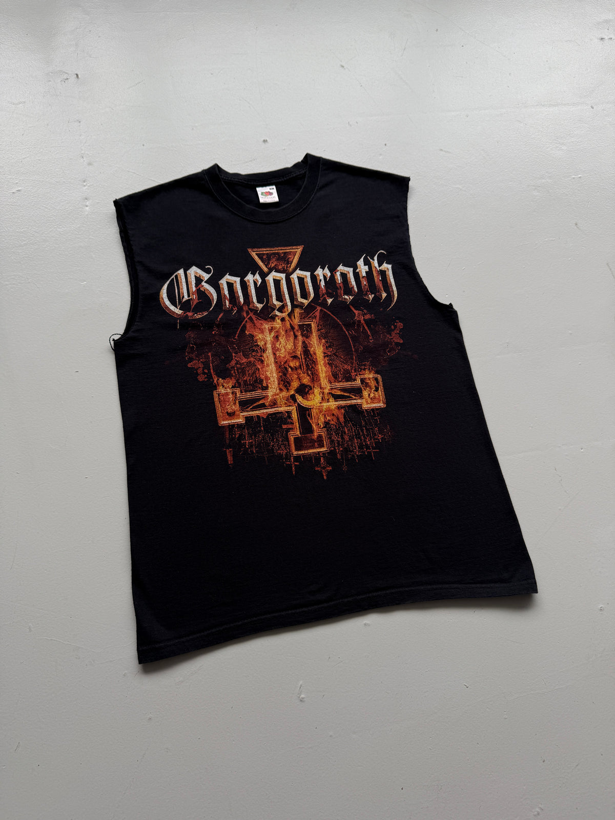 Black Gorgorath Black Mass 2008 Tour Graphic Cut-Off Vest - Medium
