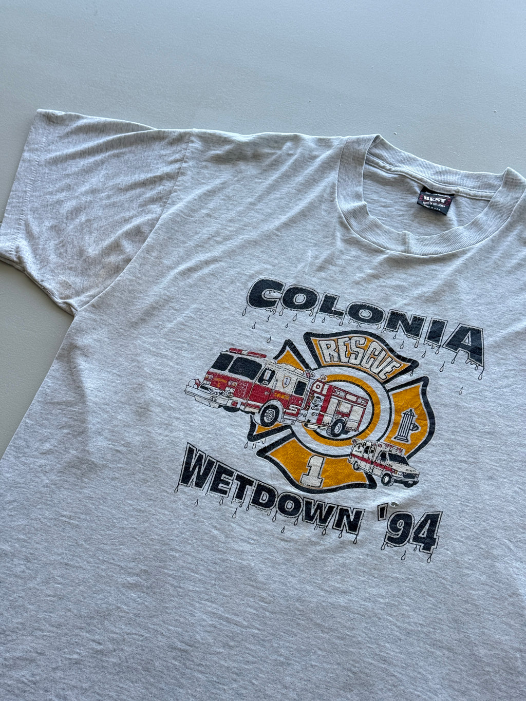 Colonia Rescue Wetdown '94 Single Stitch Vintage T-Shirt - XL