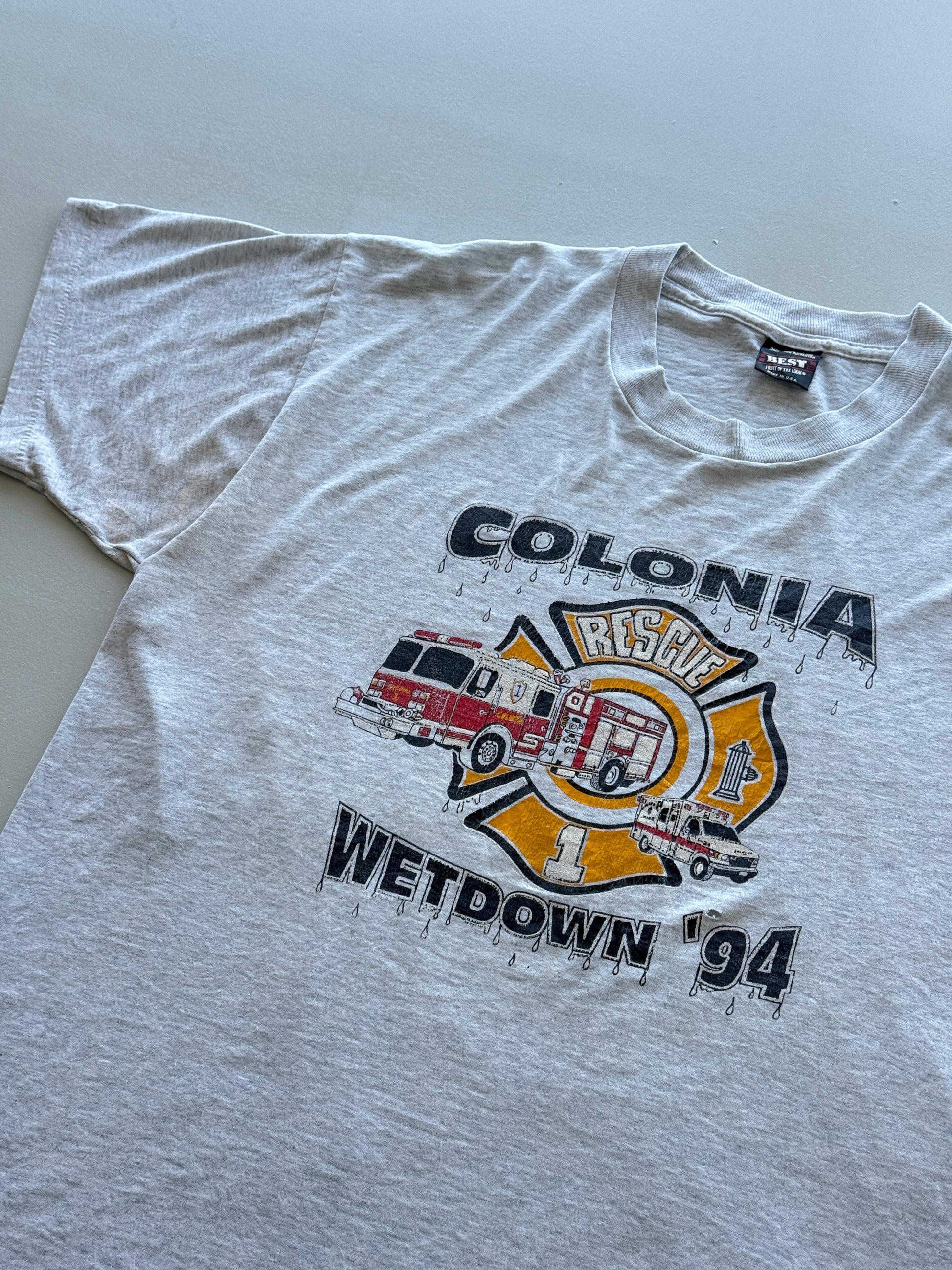 Colonia Rescue Wetdown '94 Single Stitch Vintage T-Shirt - XL