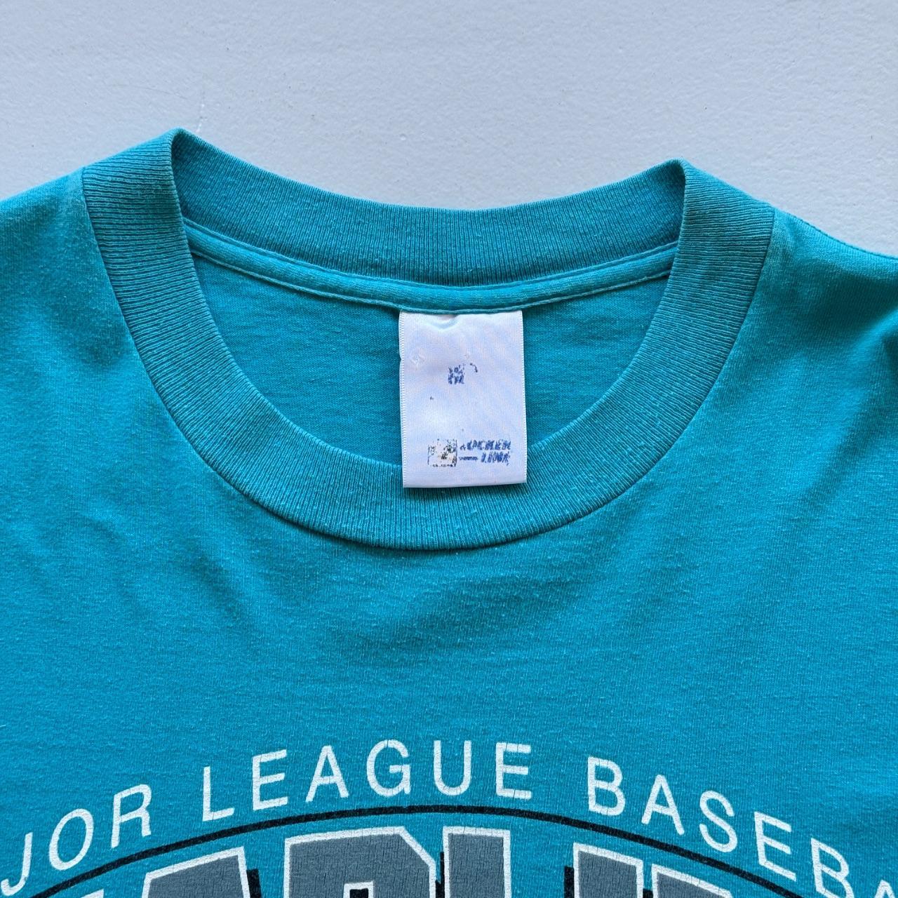 Blue Florida Marlins 90s Vintage Graphic T-shirt - XL